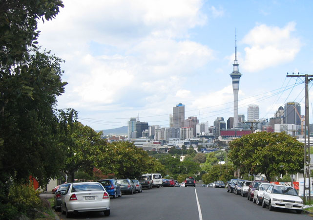 Auckland Central vu depuis Ponsonby