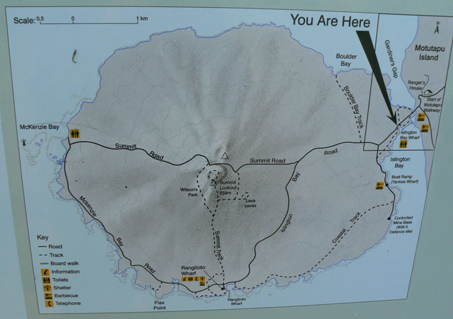 Rangitoto Island - le plan