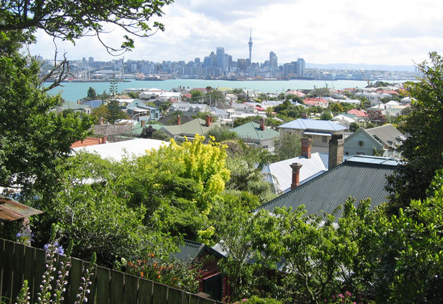 Auckland Central depuis le Mt Victoria
