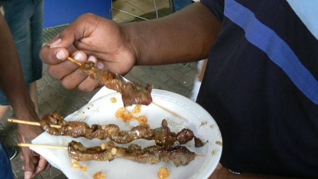 Kebab au marché