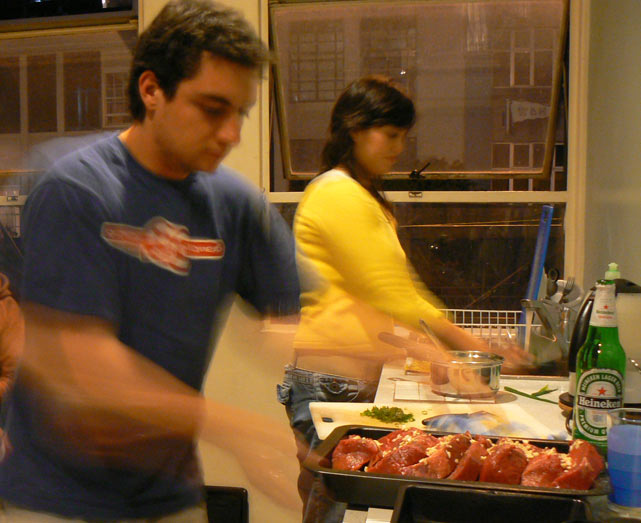 Chris cuisine les 2kg de boeuf!