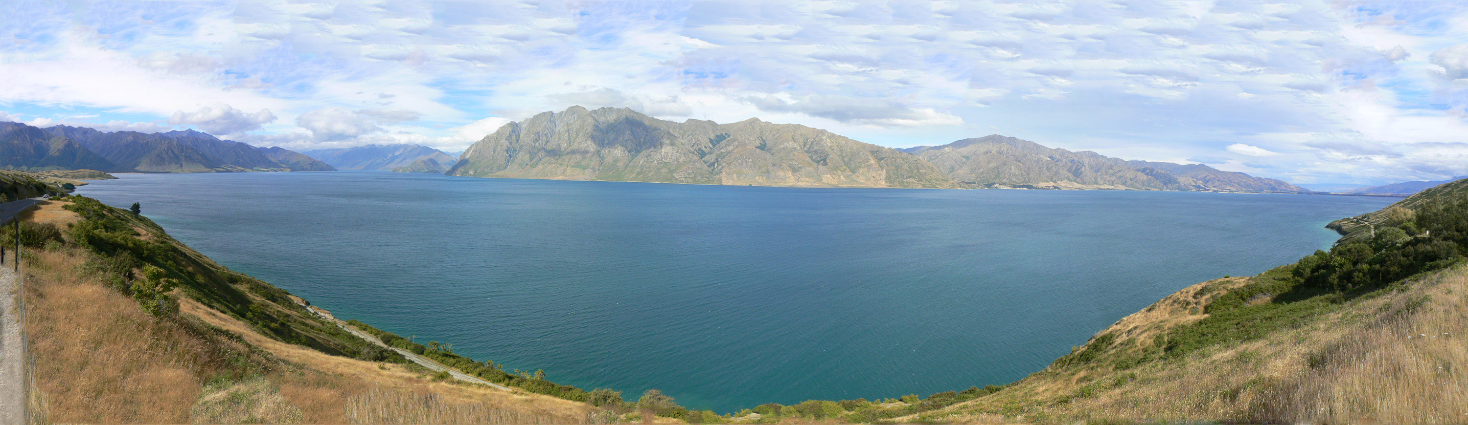 Vue panoramique de Lake Hawea