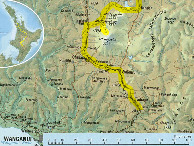 Nouvelle-Zélande - Carte Ohutu
